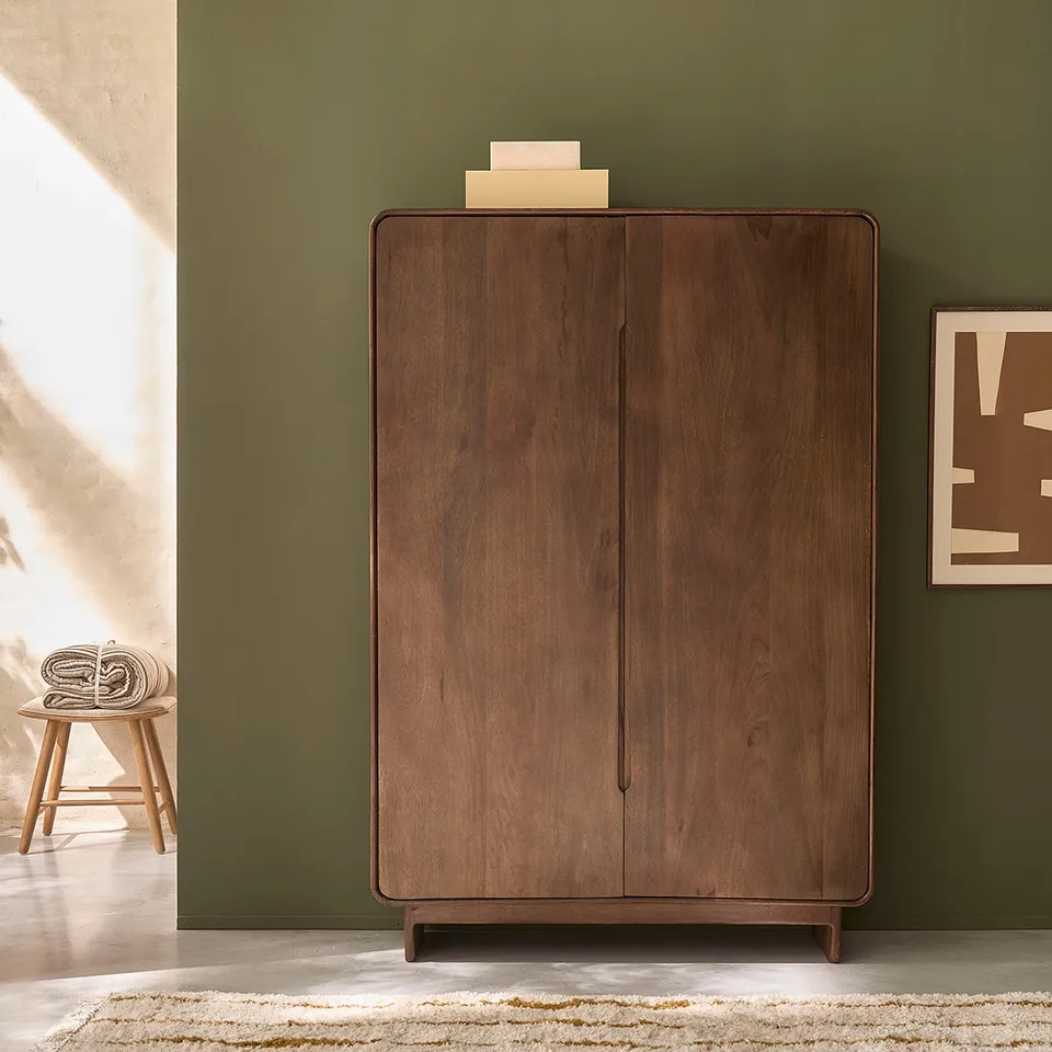 Berah Getah SOFIA armoire 120 cm manguier massif noyer