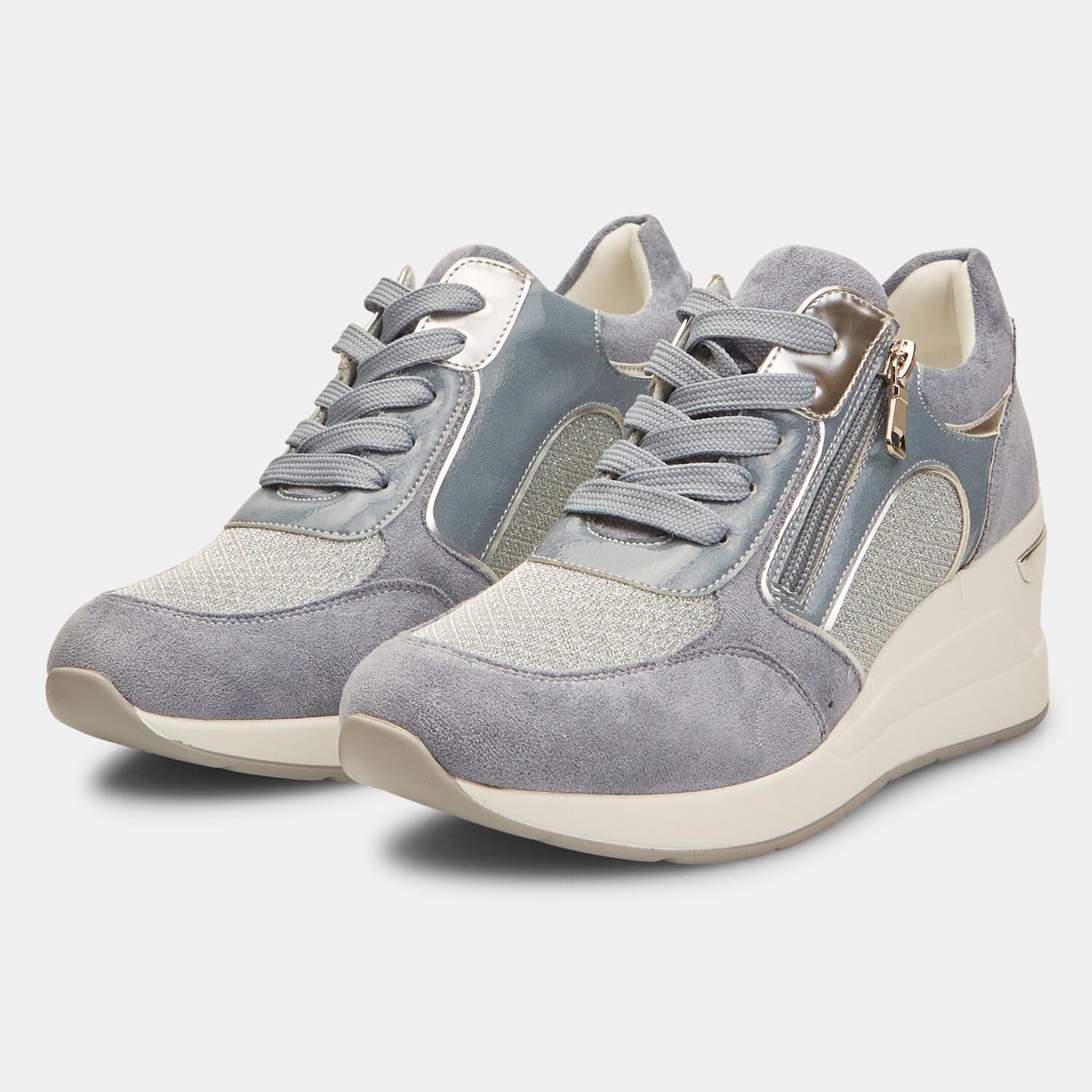 Bata Sneakers Femme Zip Baskets Semelle Plate Décontractée