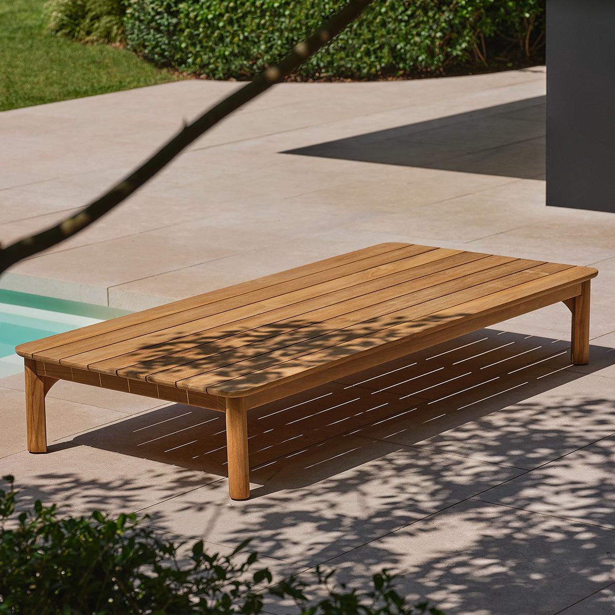 Berah Getah Piana table basse jardin teck massif 170 cm