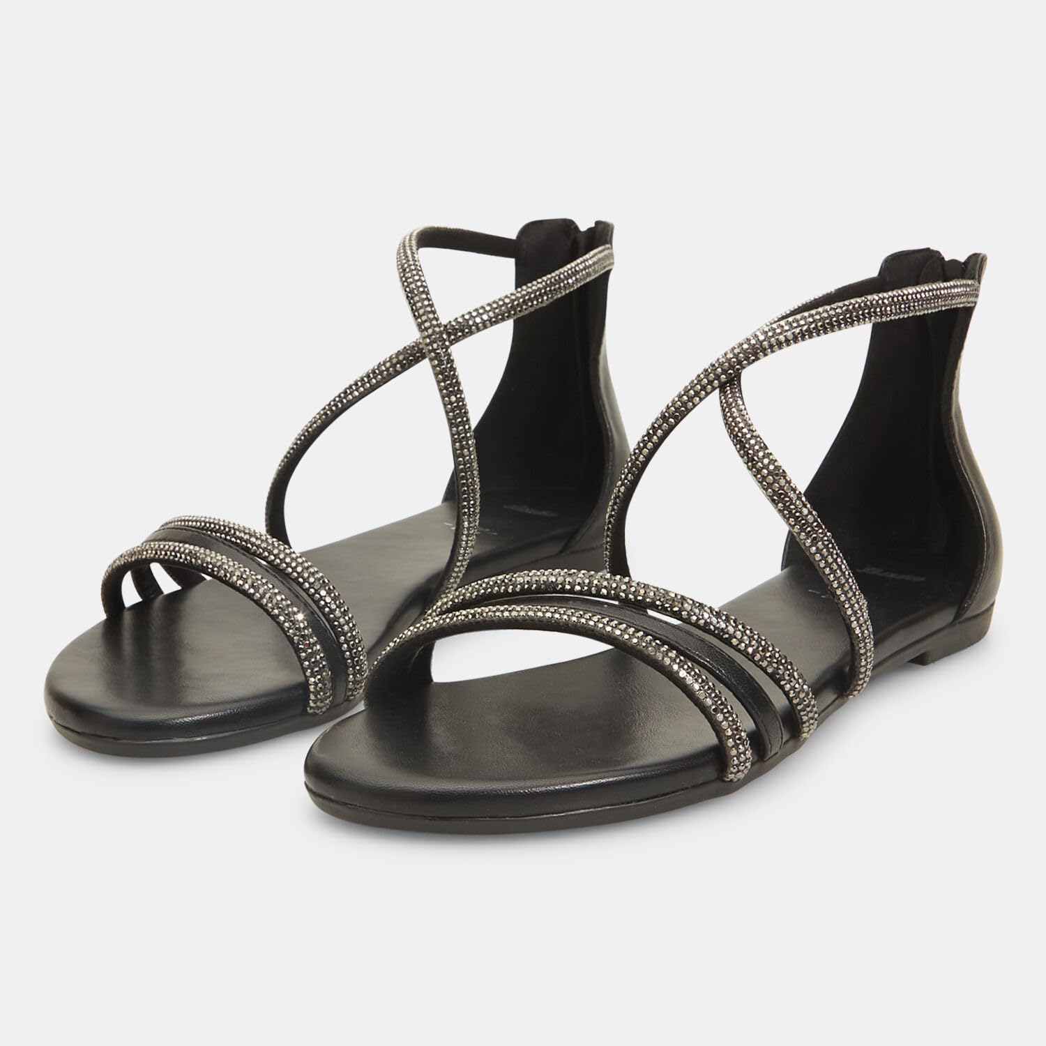 Bata Sandales sandales plates femme strass confort