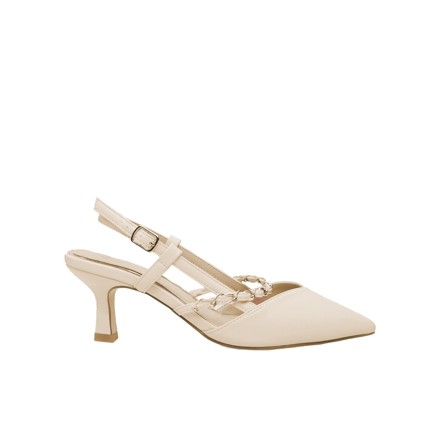 Bata Slingback Femme Talon 6 cm Bride Réglable