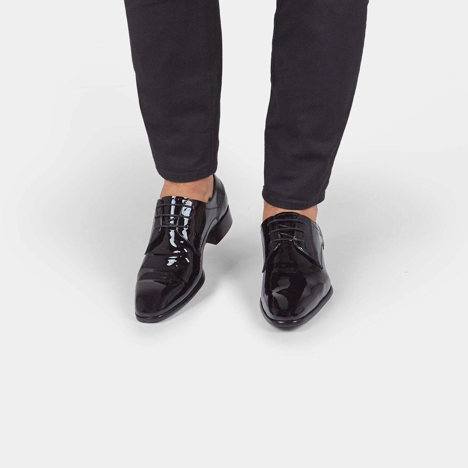 Bata Derby cuir brillant homme chaussures à lacets