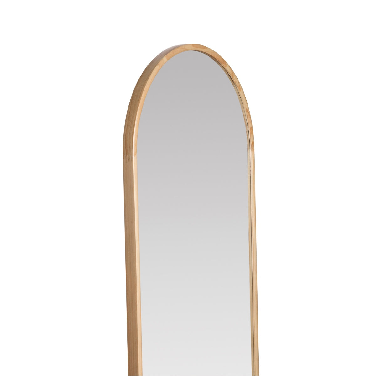 Andrea House miroir mural ovale bois de pin