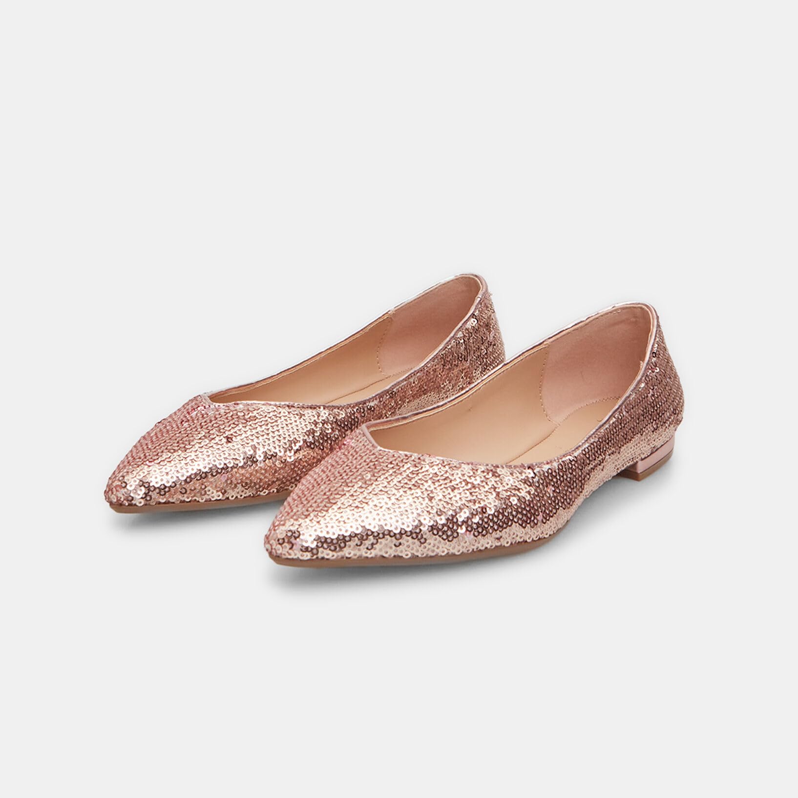 Bata Ballerines paillettes ballerines femme rose 37 EU bout allongé