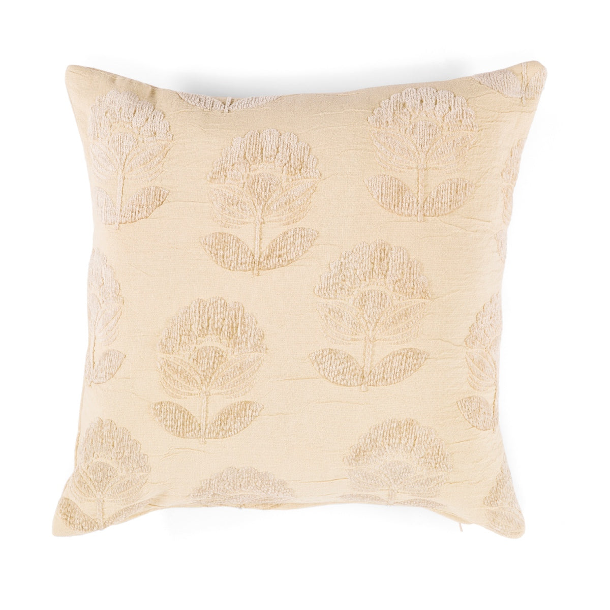 Andrea House Textil coussin canapé coton beige romantique