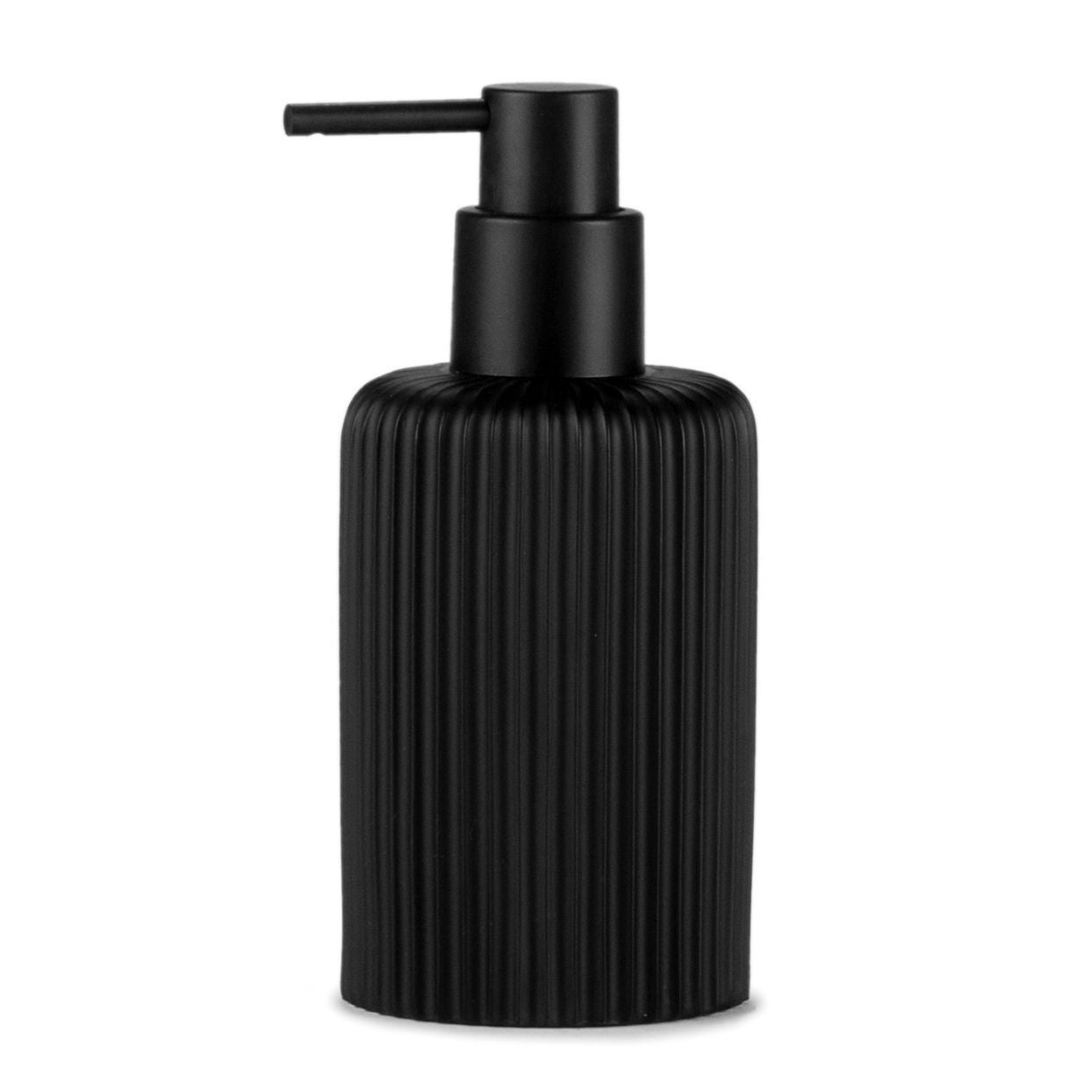 Andrea House Baño distributeur savon noir mat résine