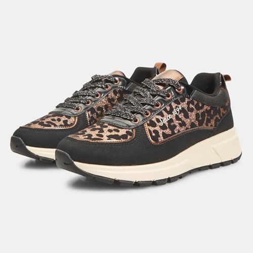 Bata Sneakers Femme Animalier Baskets à Paillettes