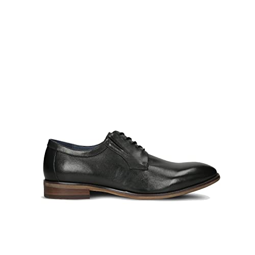 Bata derby homme cuir à lacets ville noir