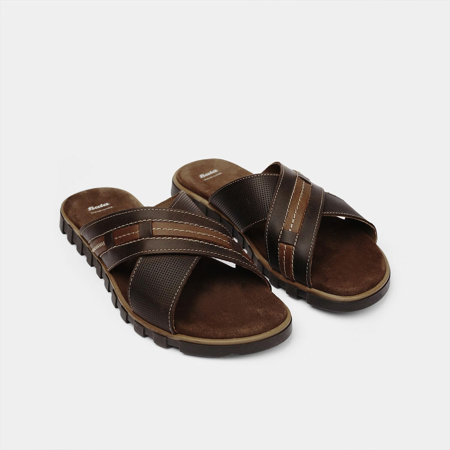 Bata Sandales homme mules nubuck confortables