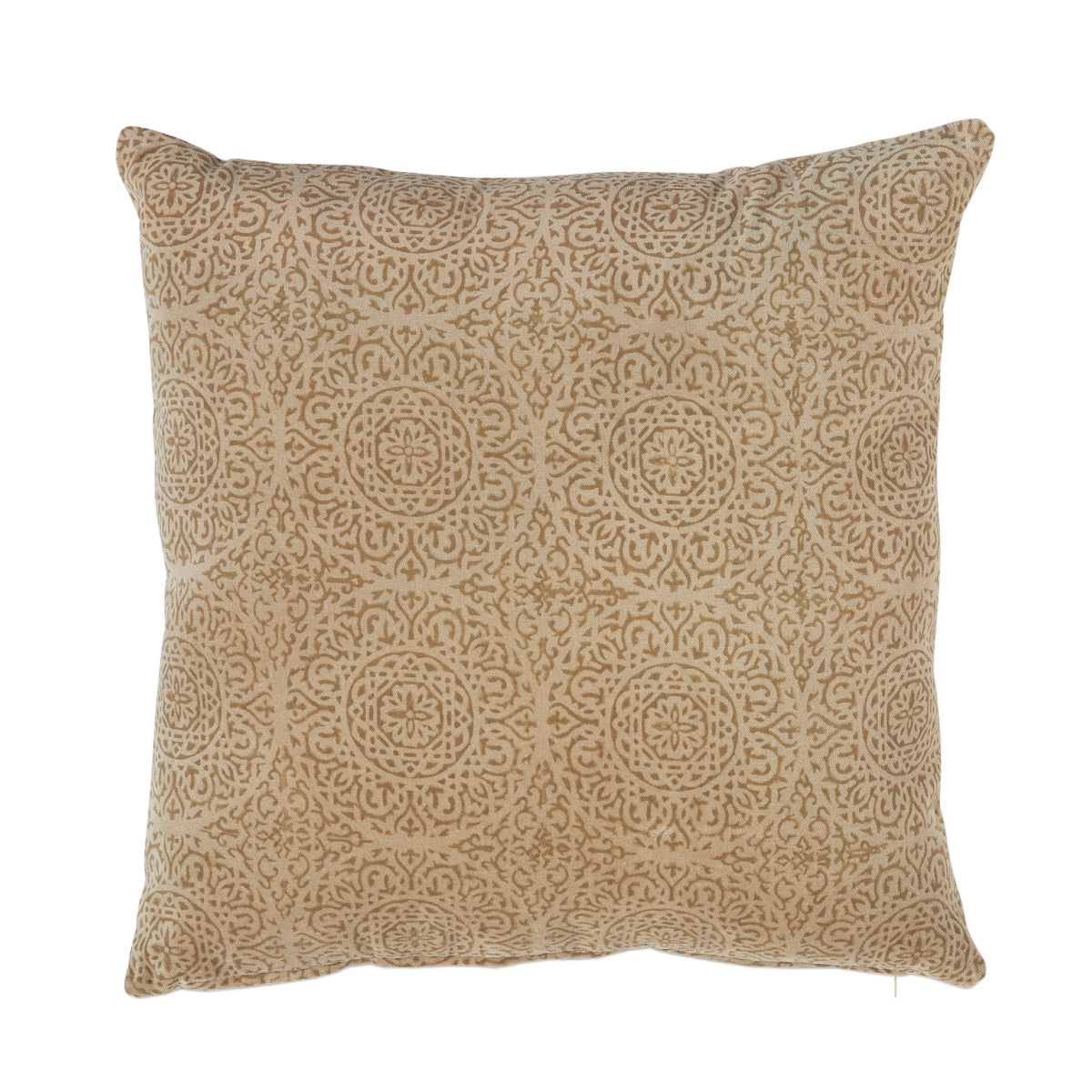 Andrea House Textil coussin canapé coton marron imprimé