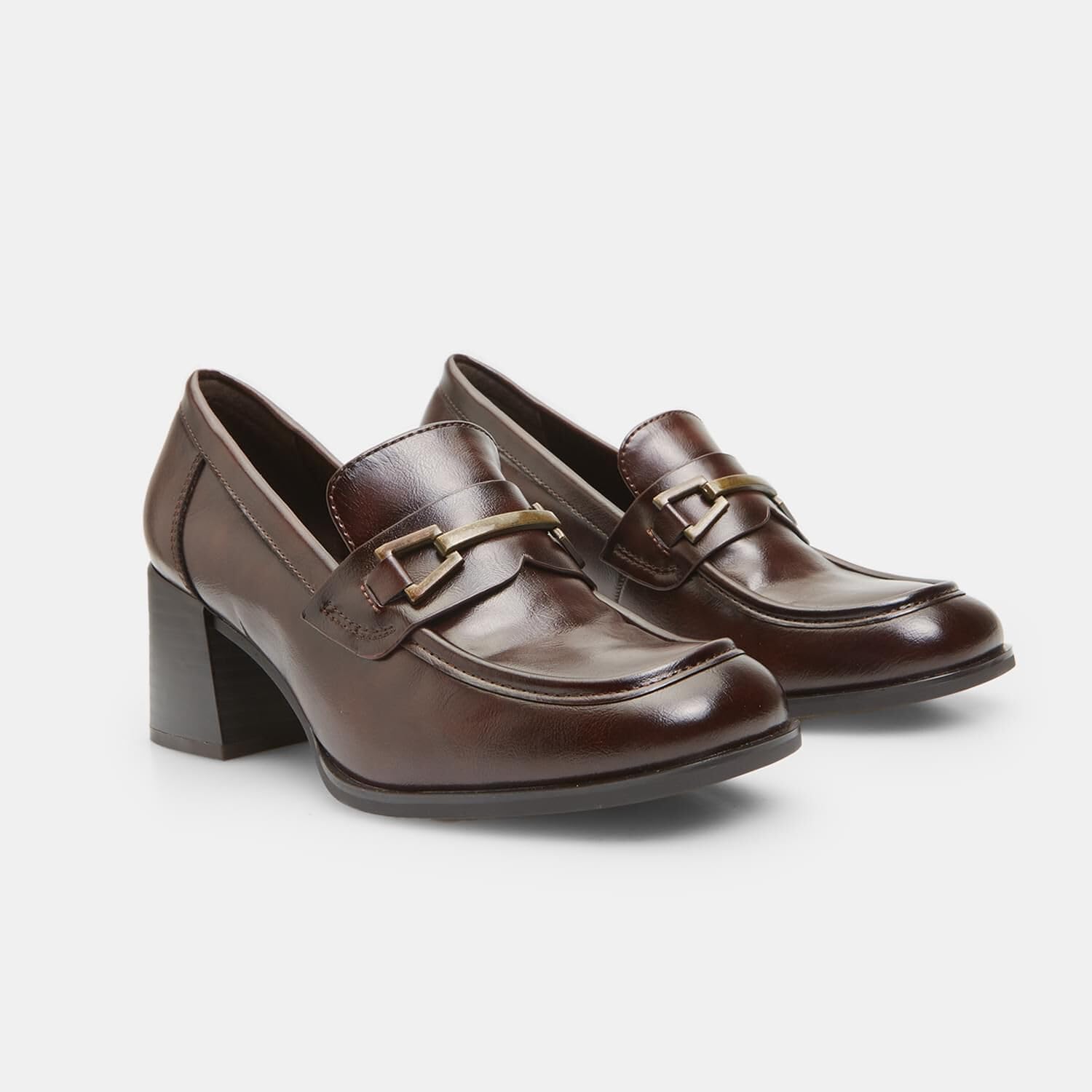 Bata Mocassins à talon femme mocassins confort ville