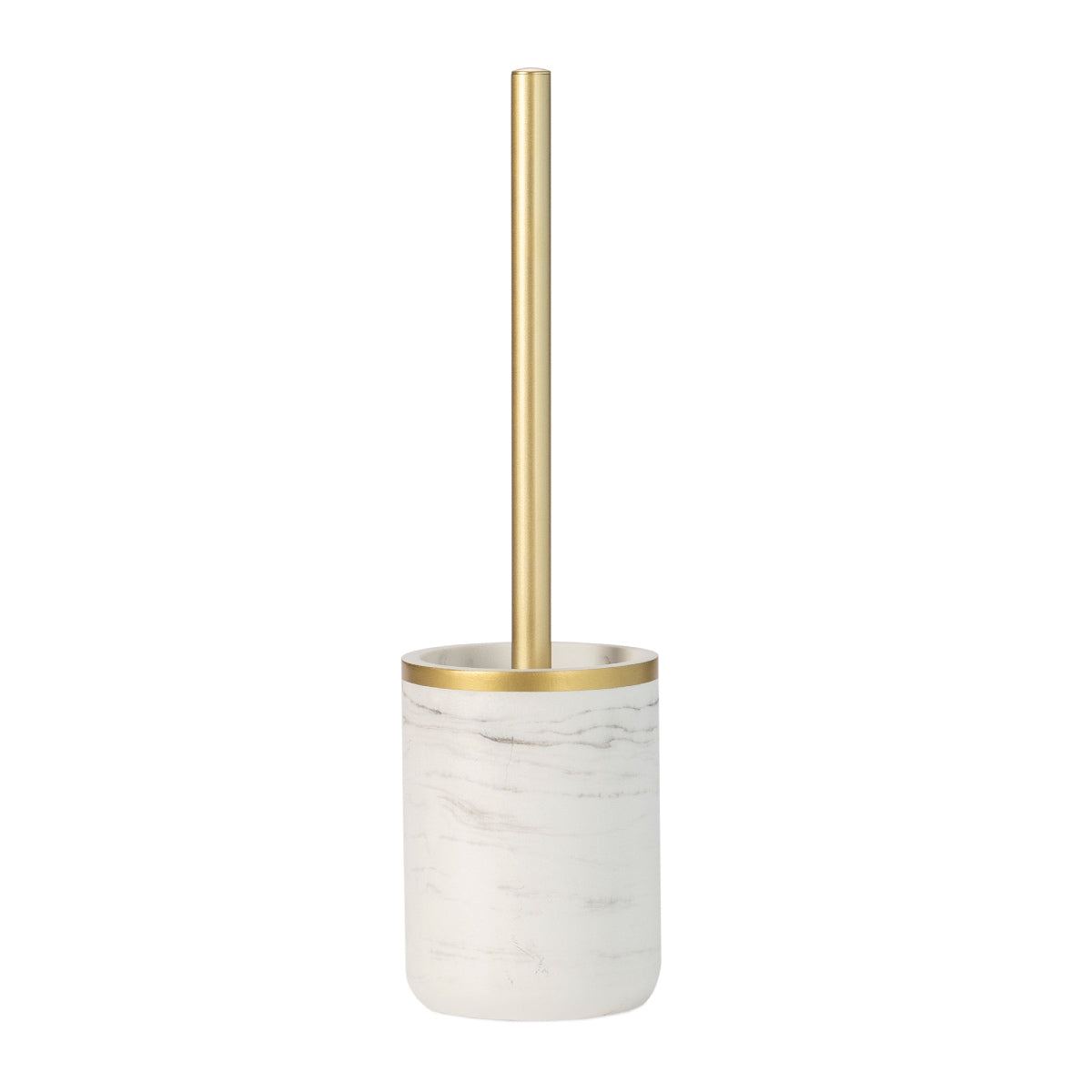 Andrea House Bain brosse WC blanc marbré