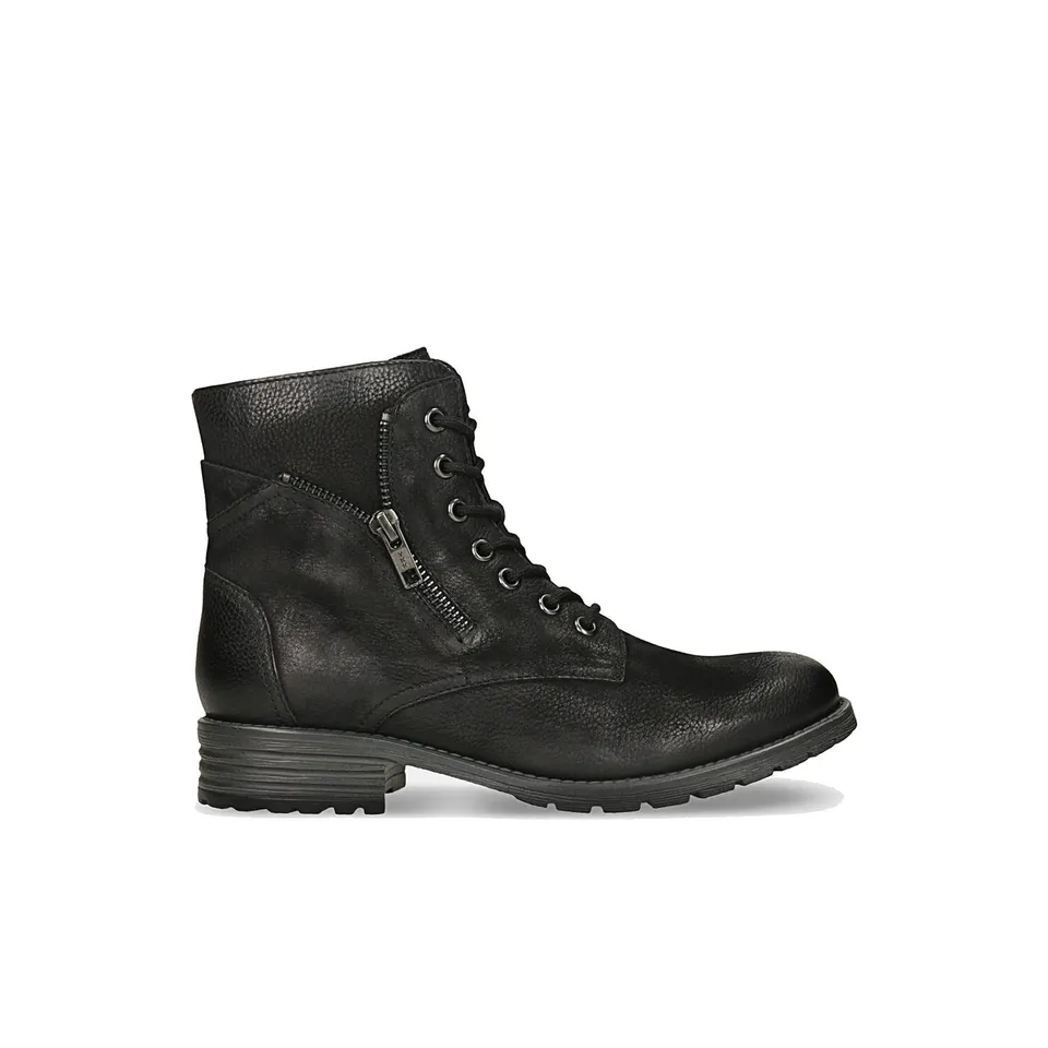 Bata Bottines femme cuir lacets et zip