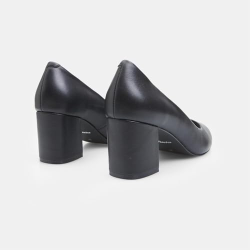 Bata Escarpins cuir femme talon carré haut