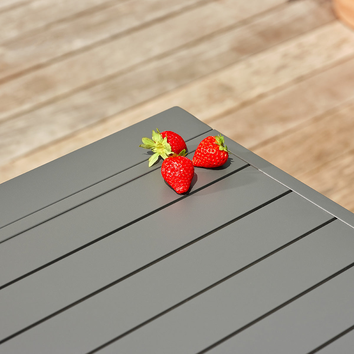 Berah Getah Lagon table jardin alu extensible gris 6/10