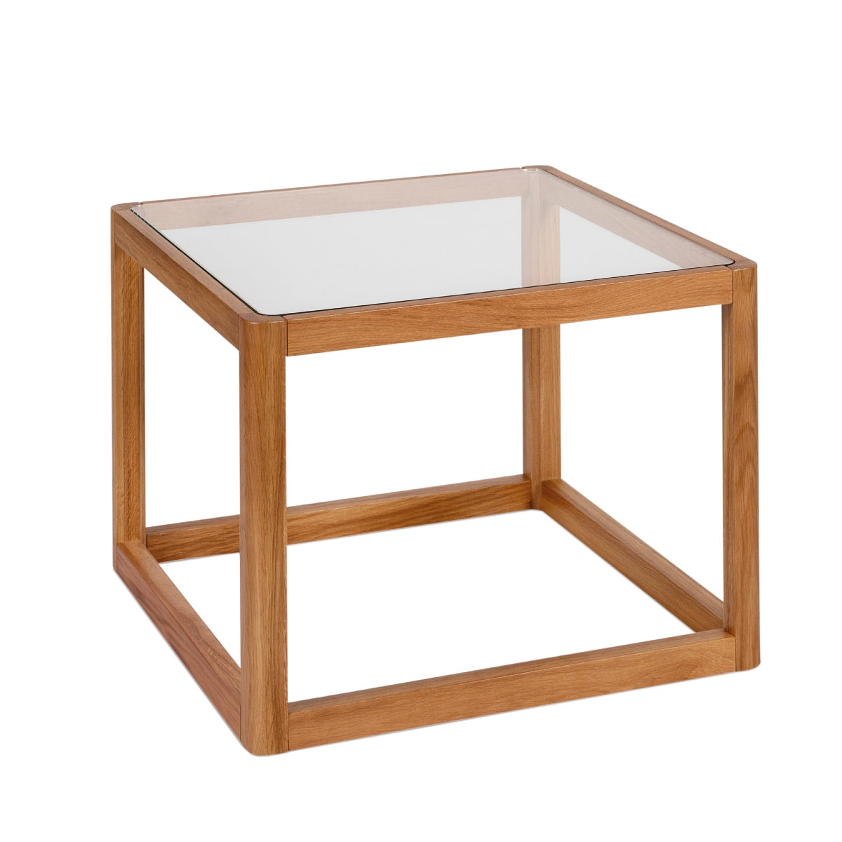 Andrea House Mueble table auxiliaire verre et bois