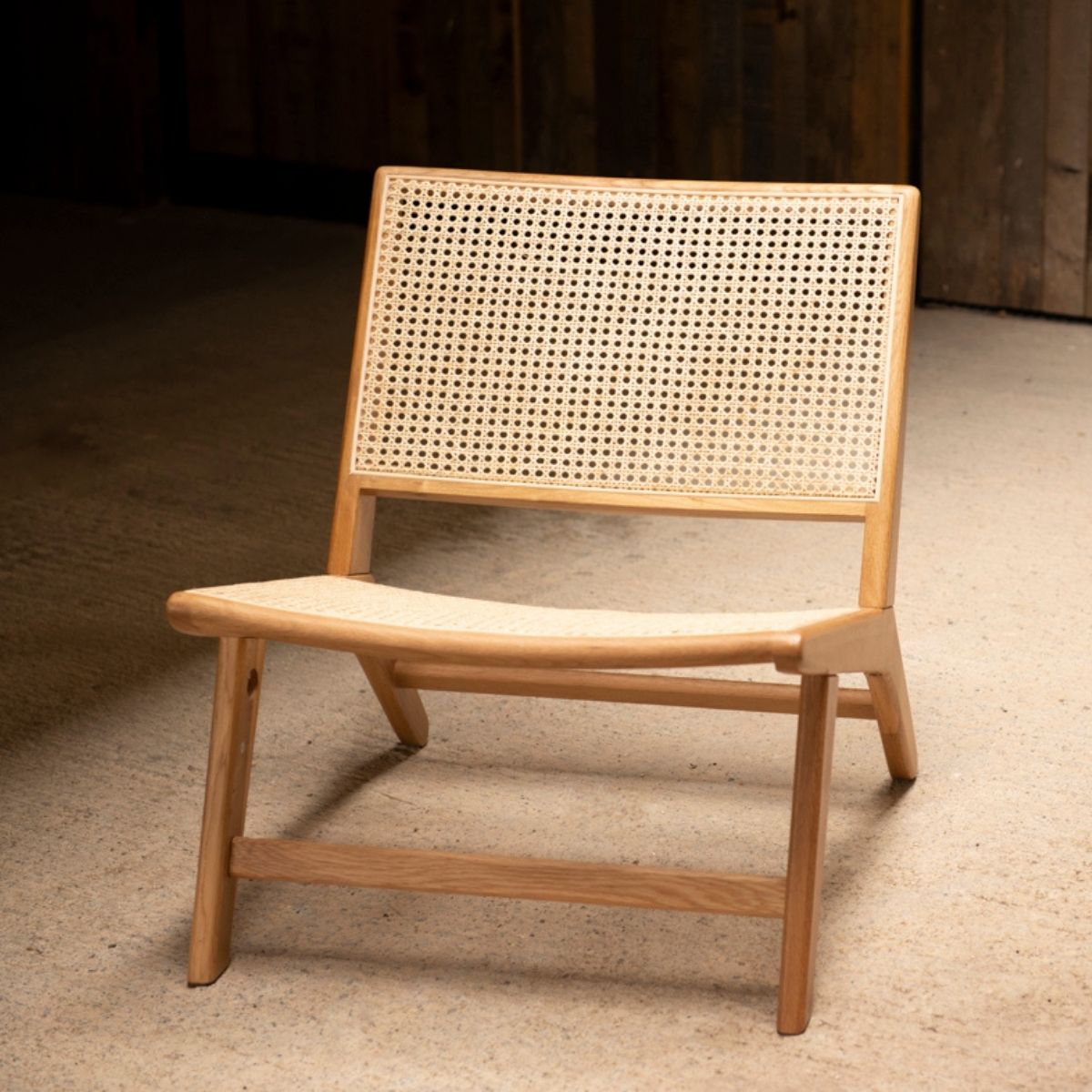 Andrea House fauteuil salon bois chêne