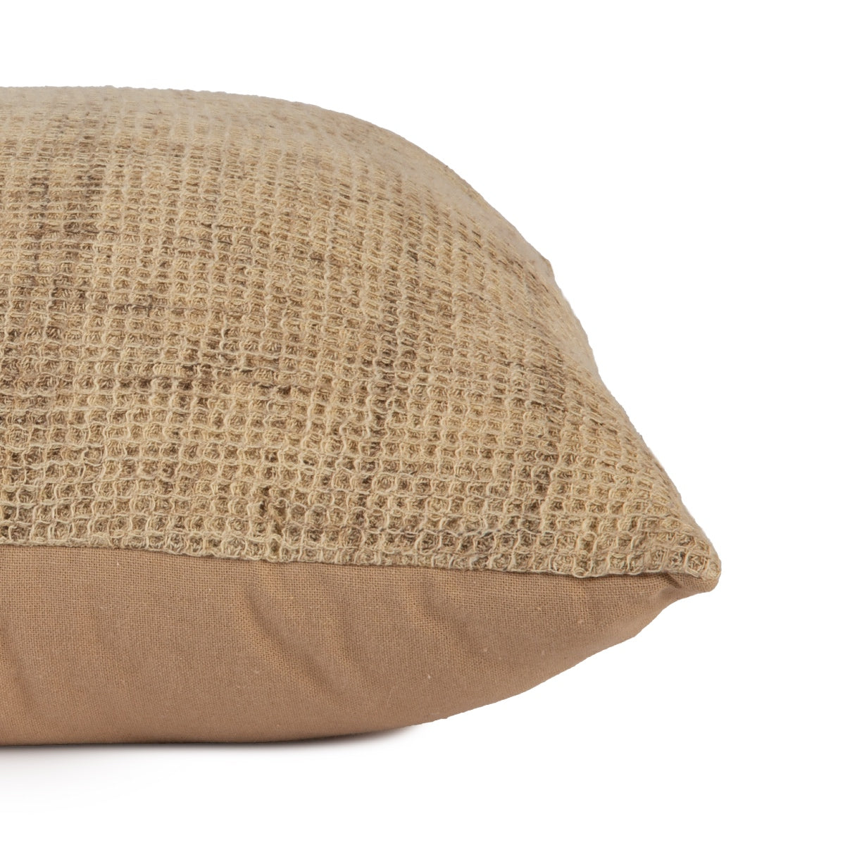 Andrea House Textil coussin coton beige Waffle 50x50