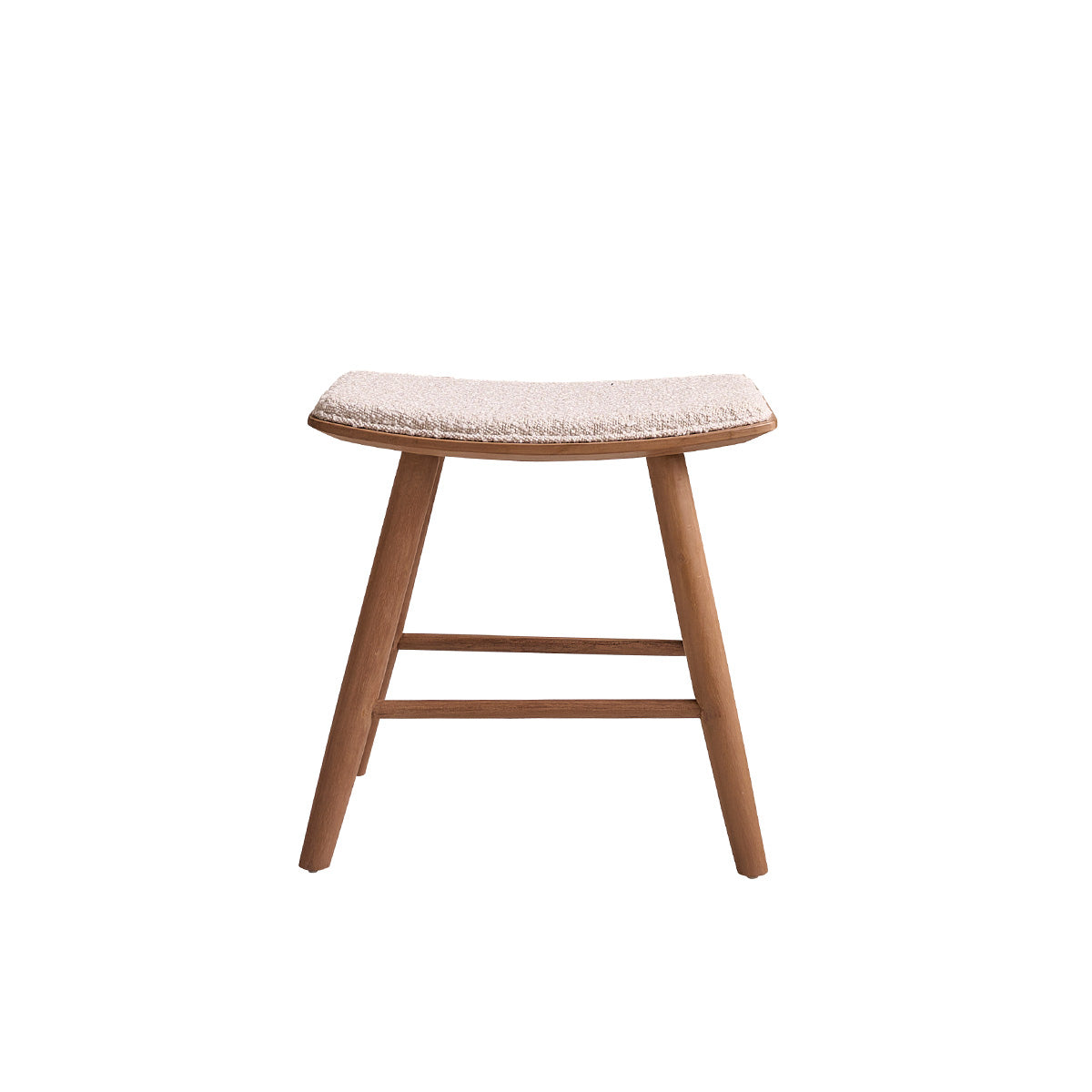 Berah Getah Ambre tabouret teck bouclette 45 cm lot de 2
