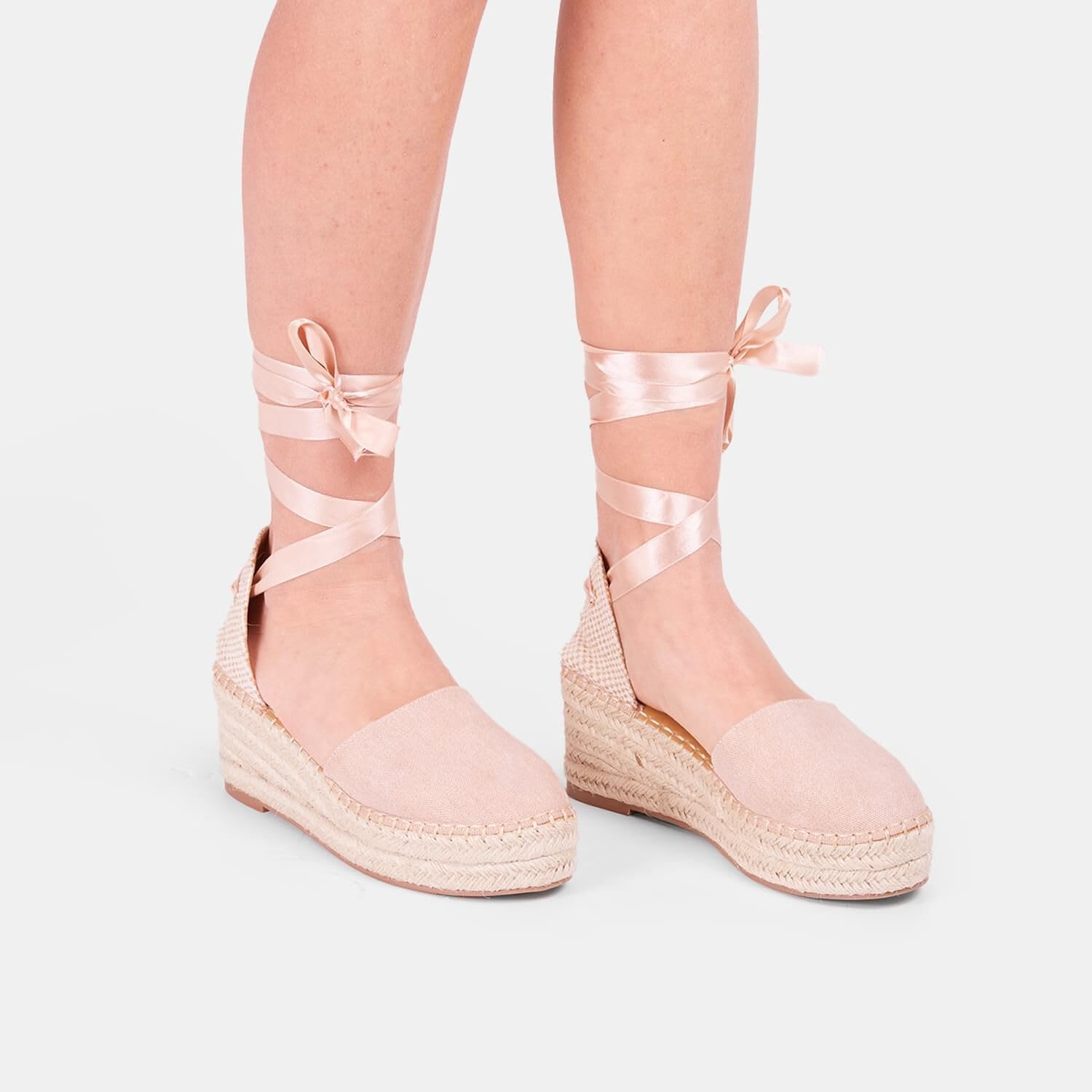 Bata Espadrilles femme compensées 6 cm beige