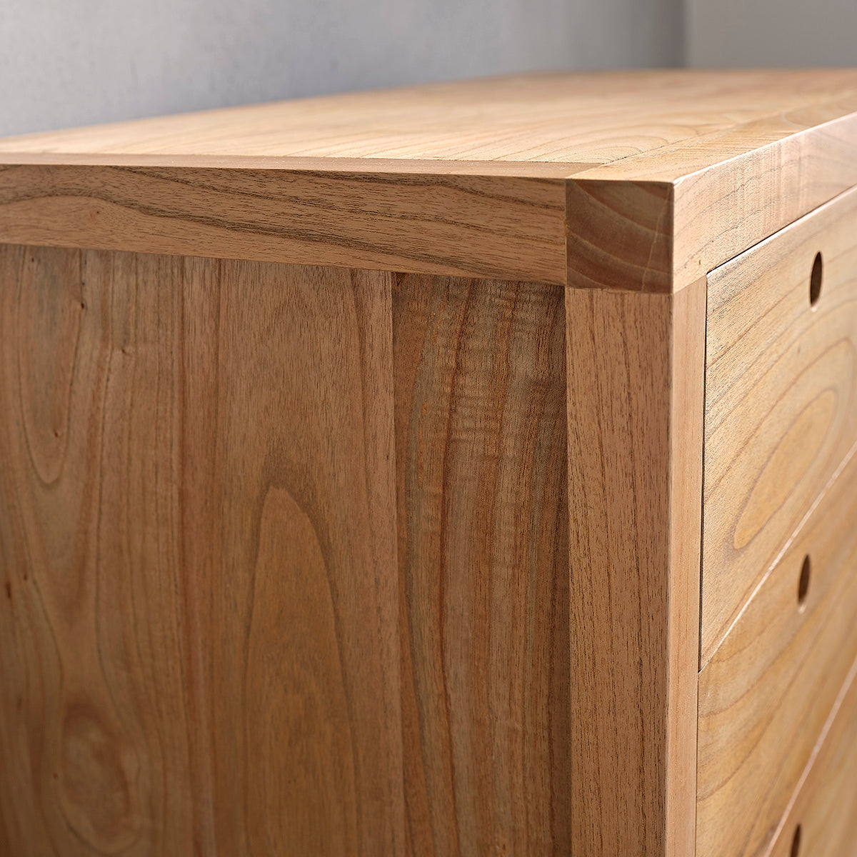 Berah Getah Esmée commode mindi massif 110 cm 3 tiroirs