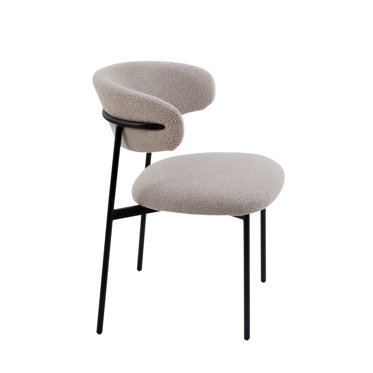 Andrea House Lucy chaise tapissée grise