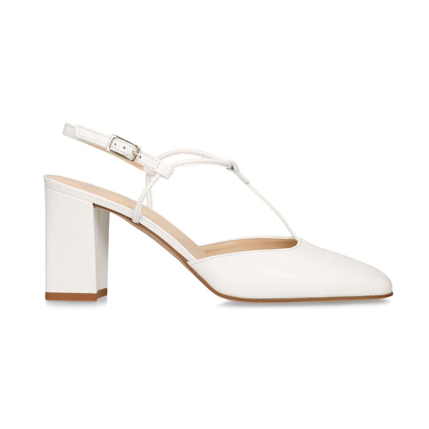 Bata slingback femme cuir à talons