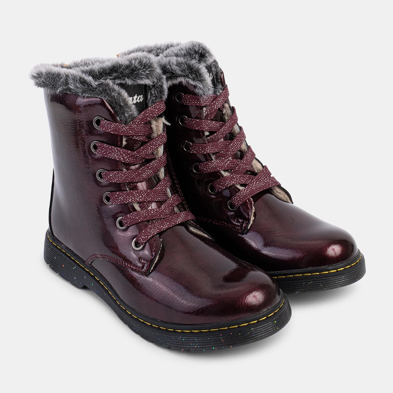 Bata Bottillons hiver lacets fille confort