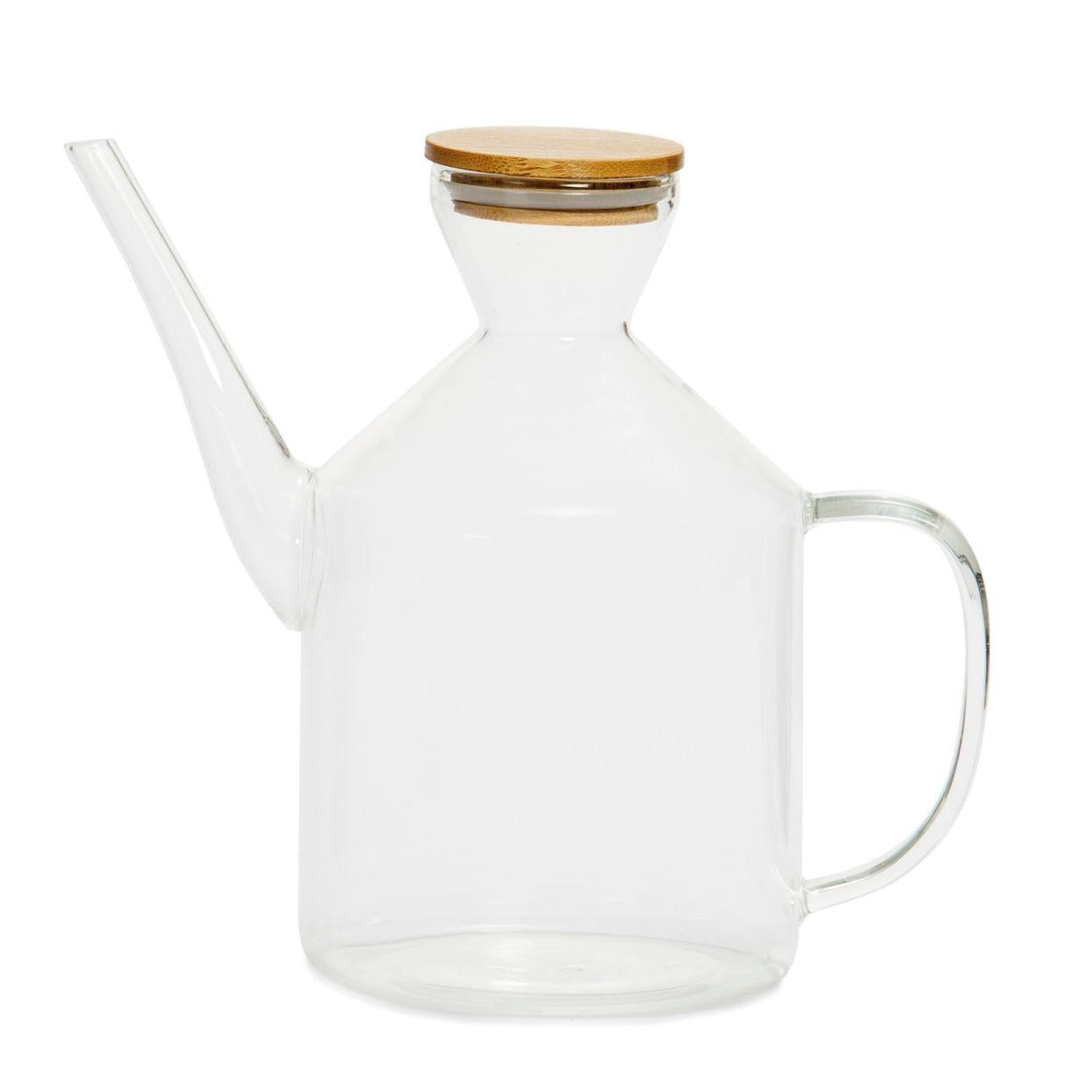 Andrea House huilier verre bambou classique 1 litre