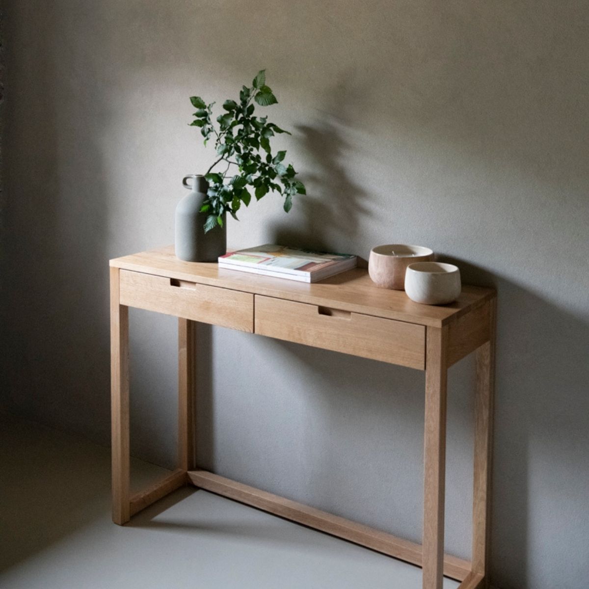 Andrea House console bois de chêne