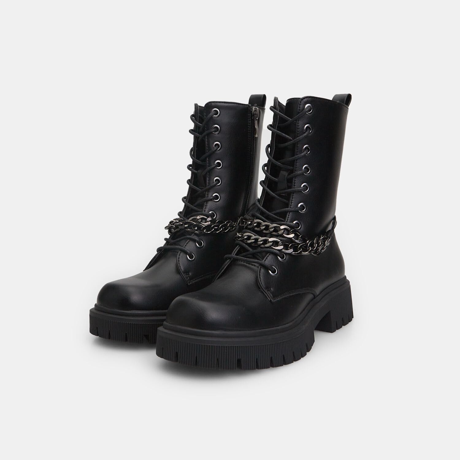 Bata Bottines Motardes chaîne femme noires