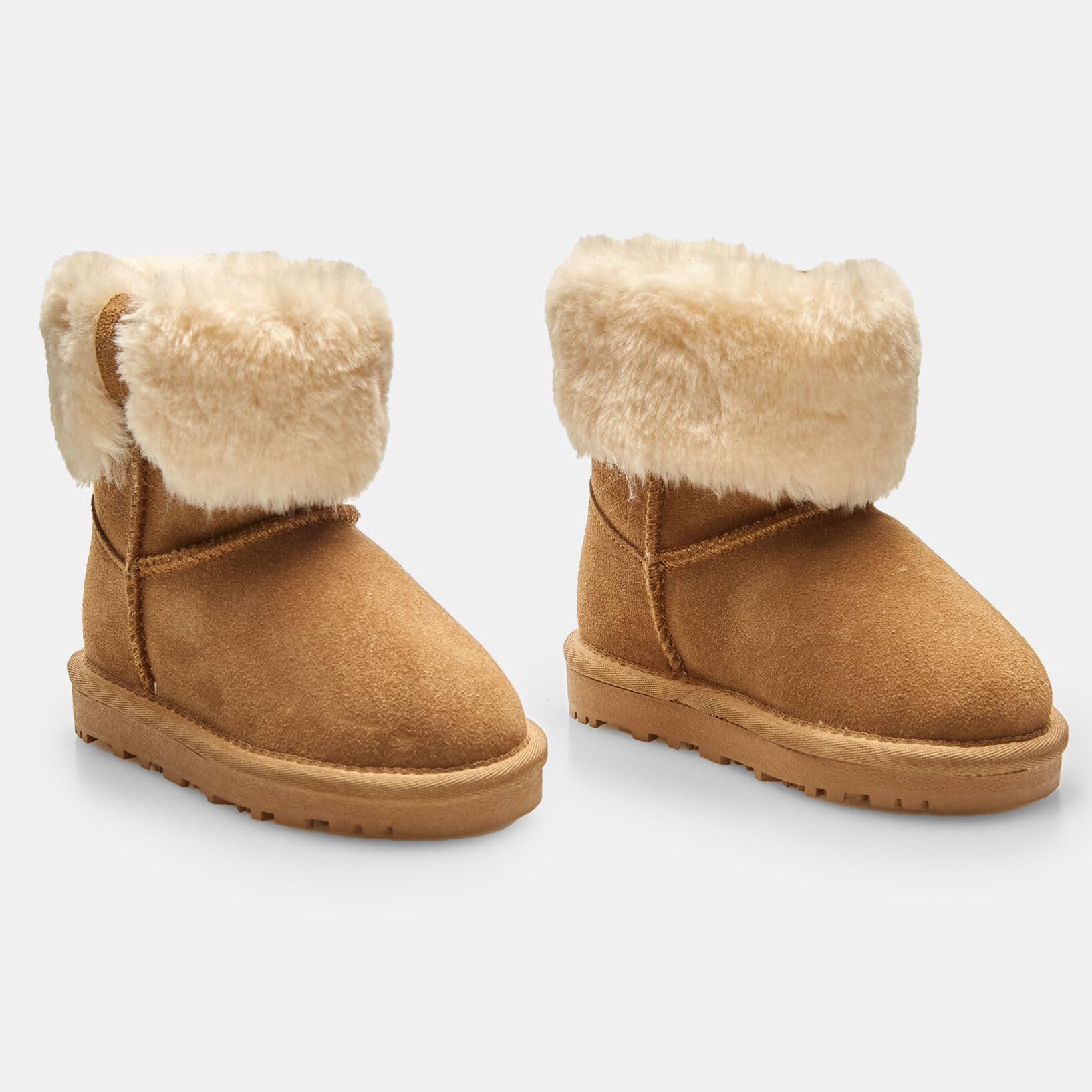 Bata Bottines fille cuir velours fausse fourrure hiver