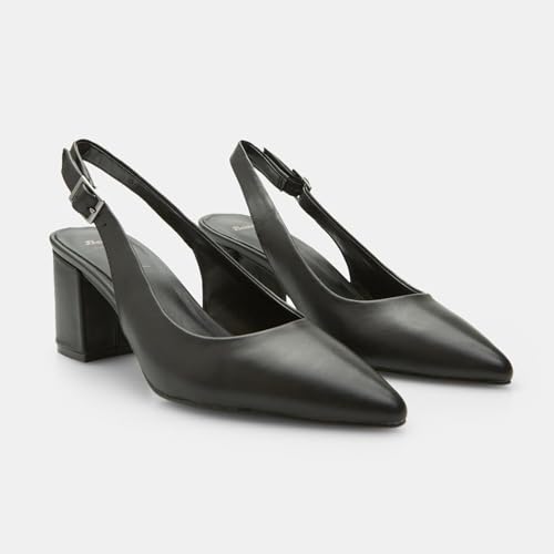 Bata escarpins slingback cuir femme talons