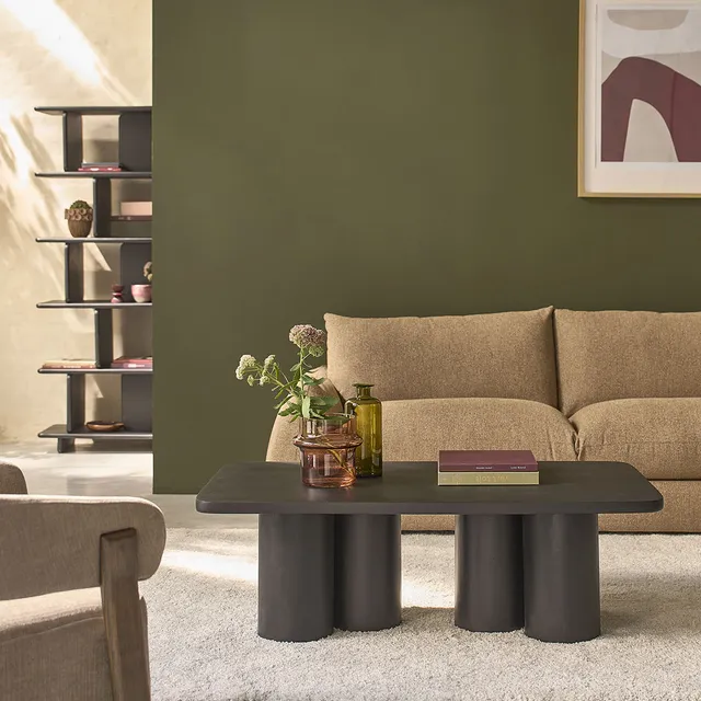 Berah Getah CLEO table basse manguier noir 120 cm
