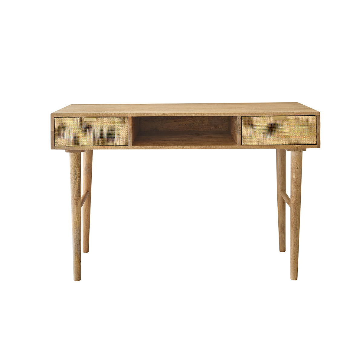 Berah Getah Felicie bureau manguier cannage 120 cm