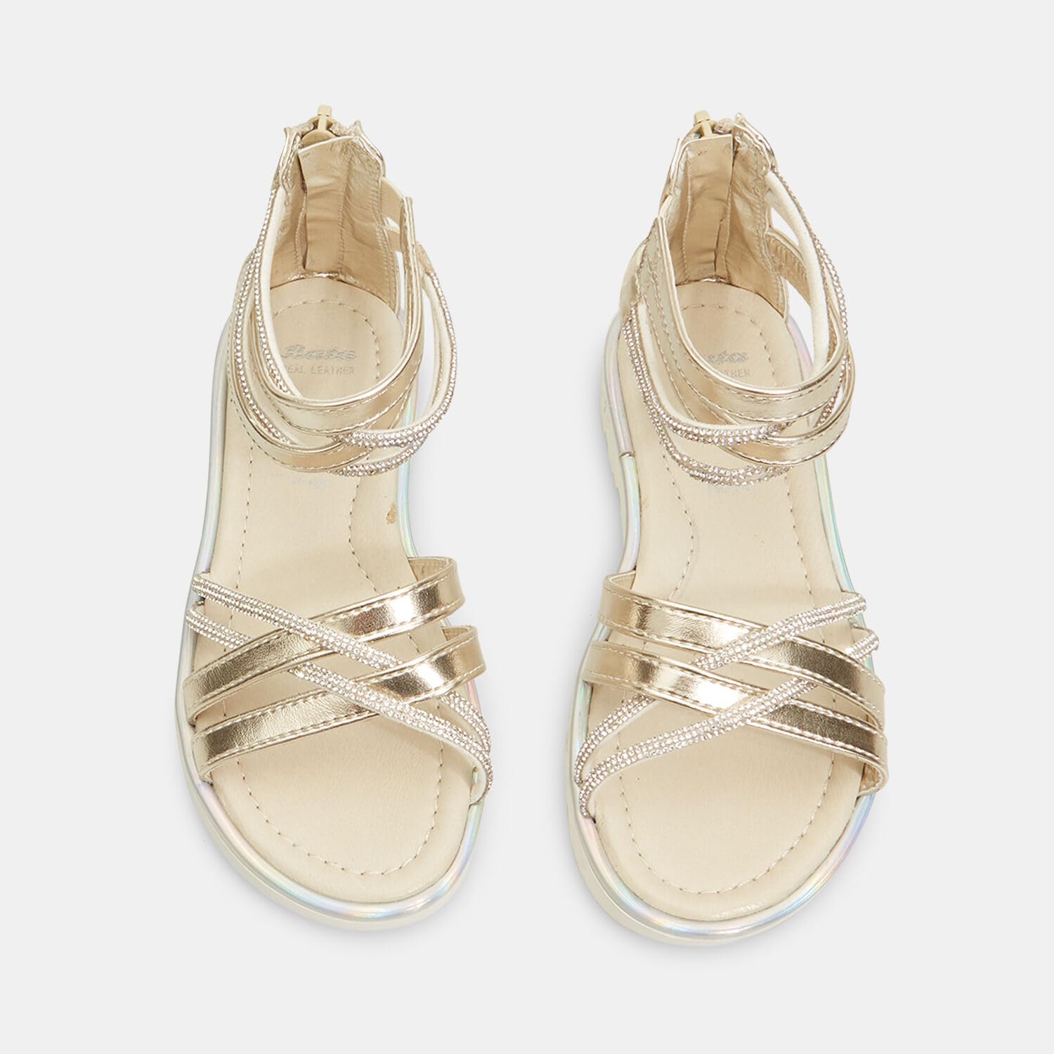 Bata Zip sandales fille fermeture éclair été