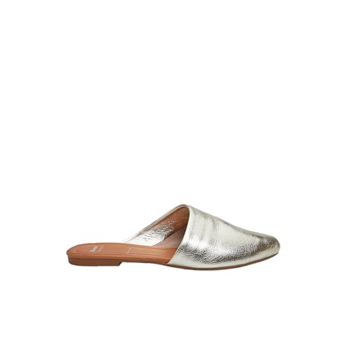 Bata Sandales Mule Plate Femme en Cuir Confortable