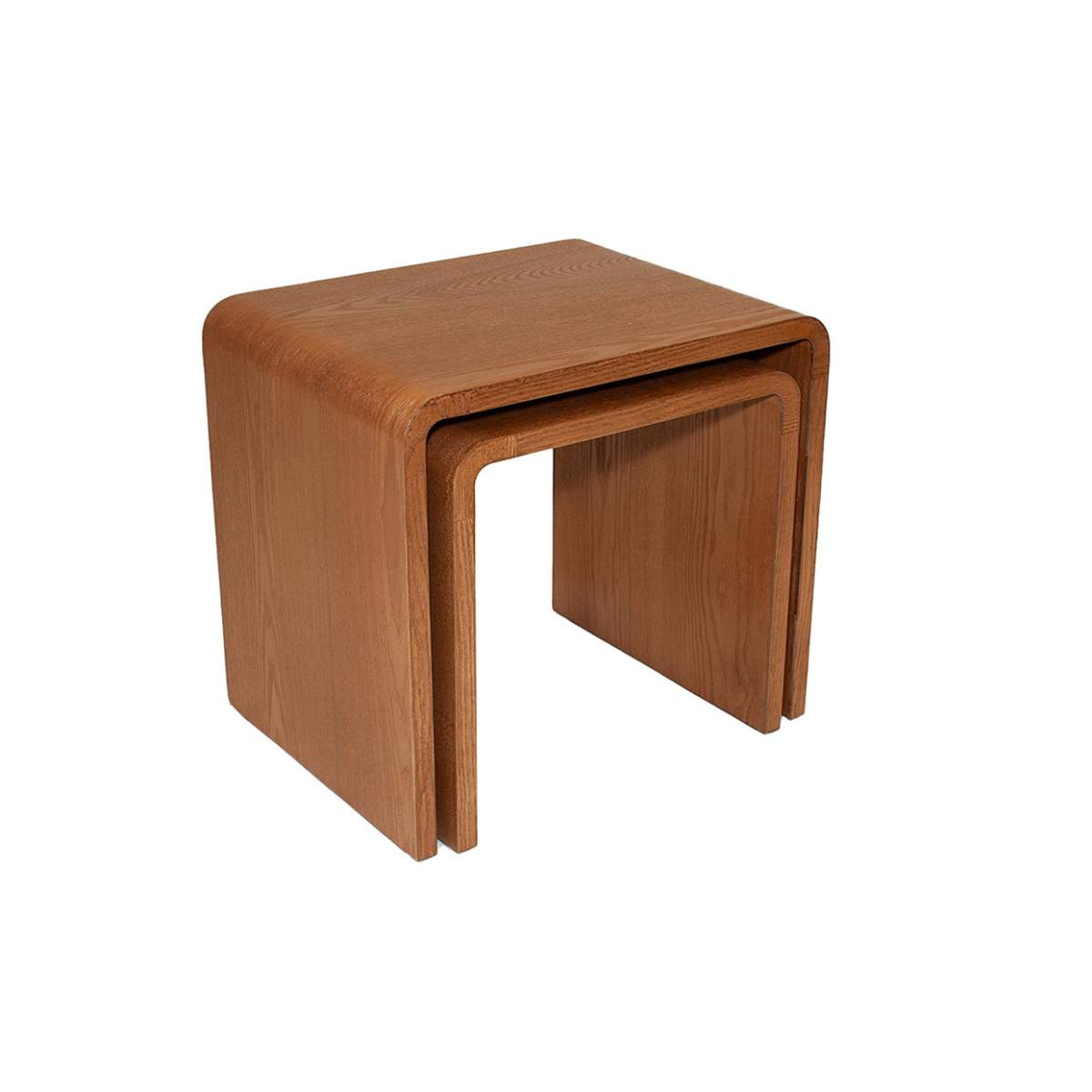Andrea House Mueble tables gigognes bois foncé