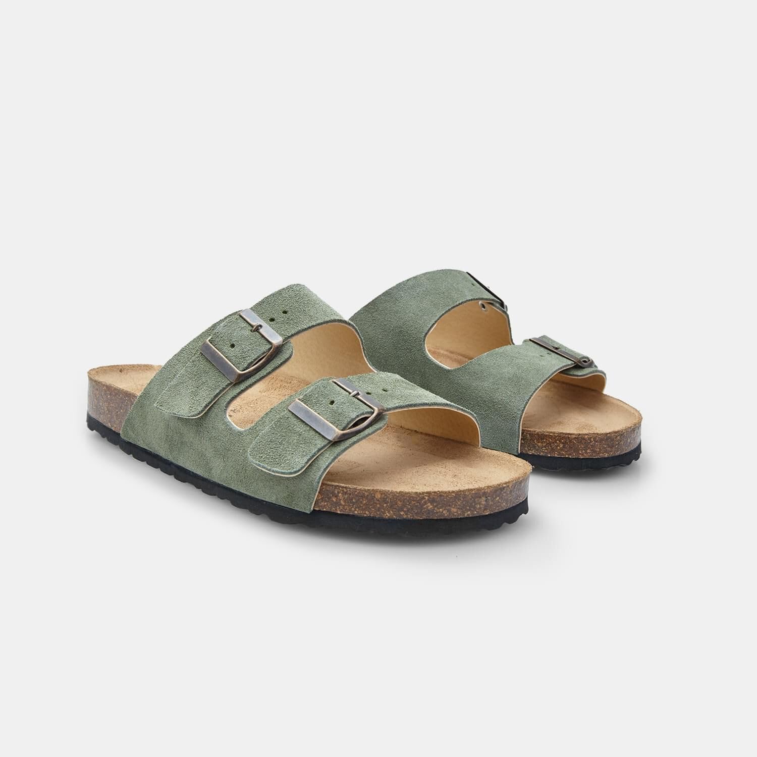 Bata Mules suède femme marron sandales plates