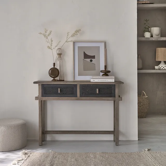 Berah Getah Junko console pin recyclé 110 cm