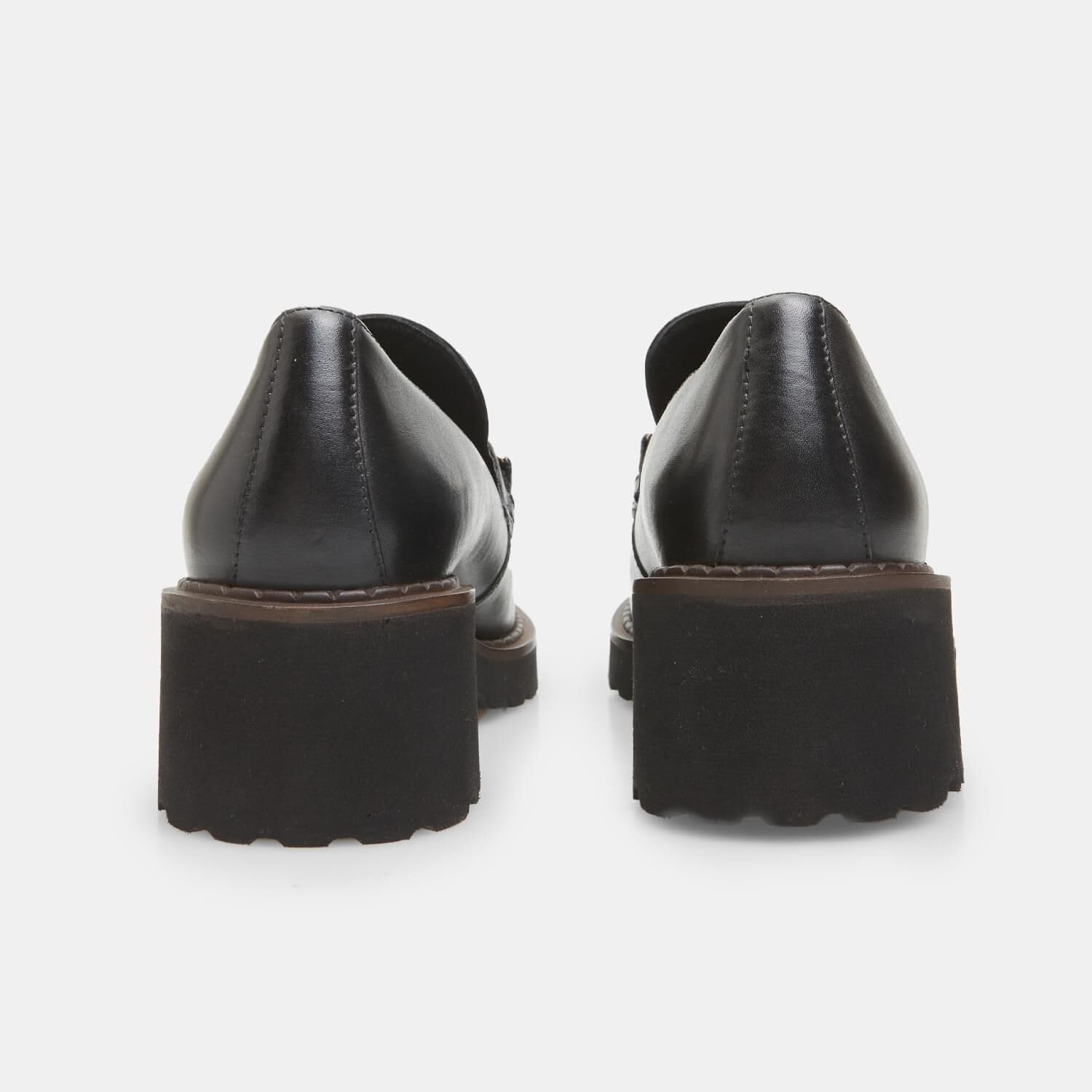 Bata Mocassins femme cuir à talon track