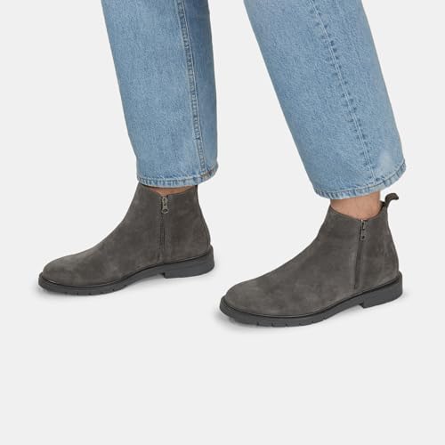 Bata Bottines daim homme zip fermeture éclair confort