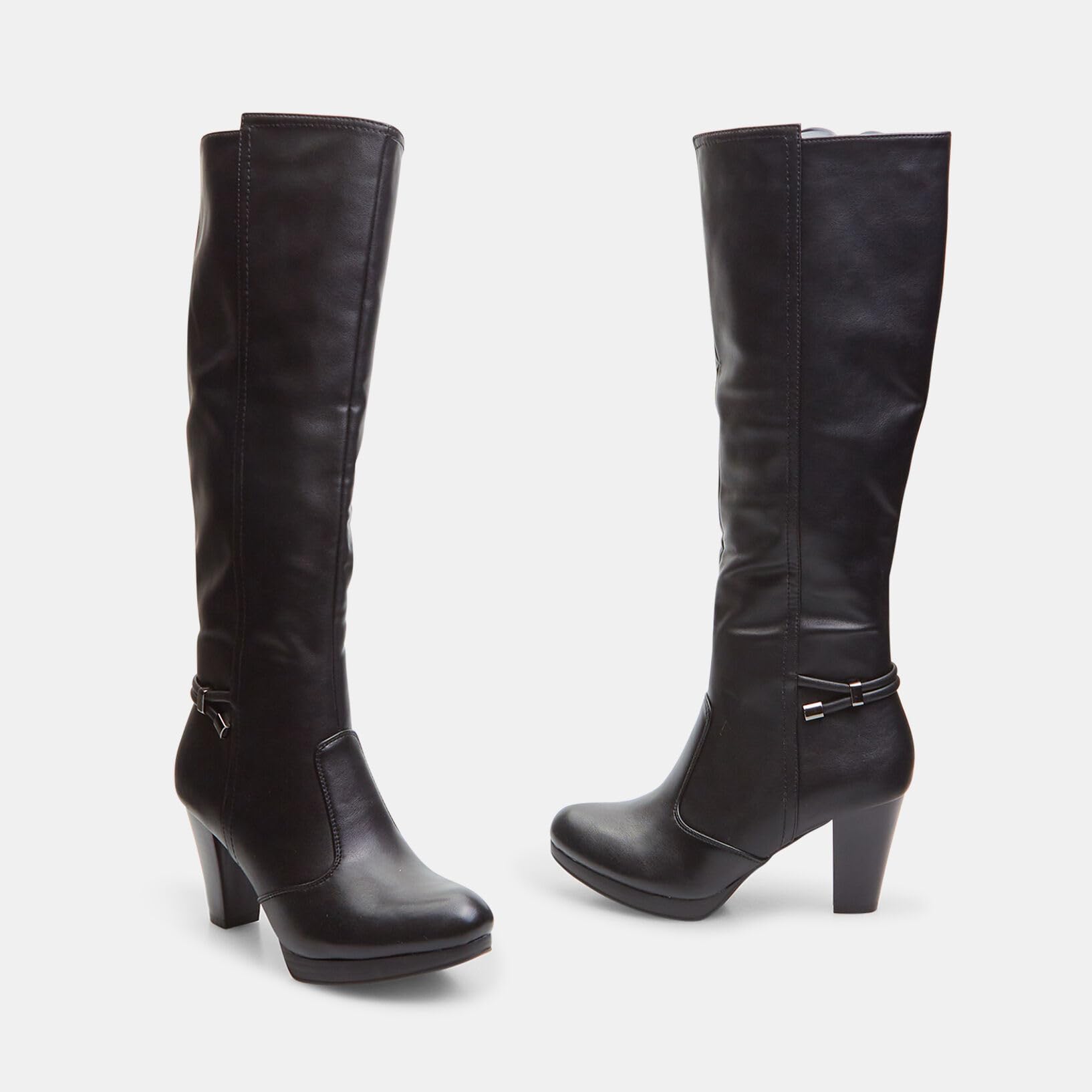 Bata Bottes hautes femme talon large