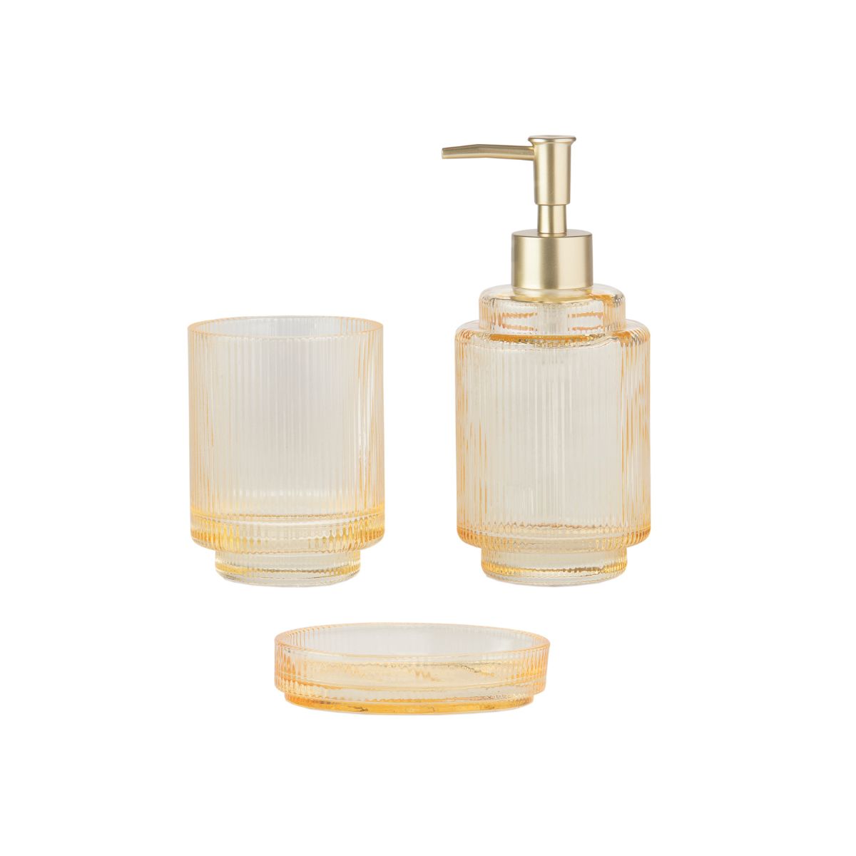 Andrea House porte-savon jaune verre vintage