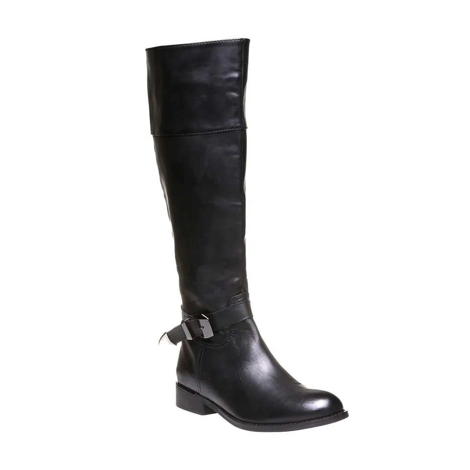 Bata Bottes cuissardes femme cuir semelle crantée