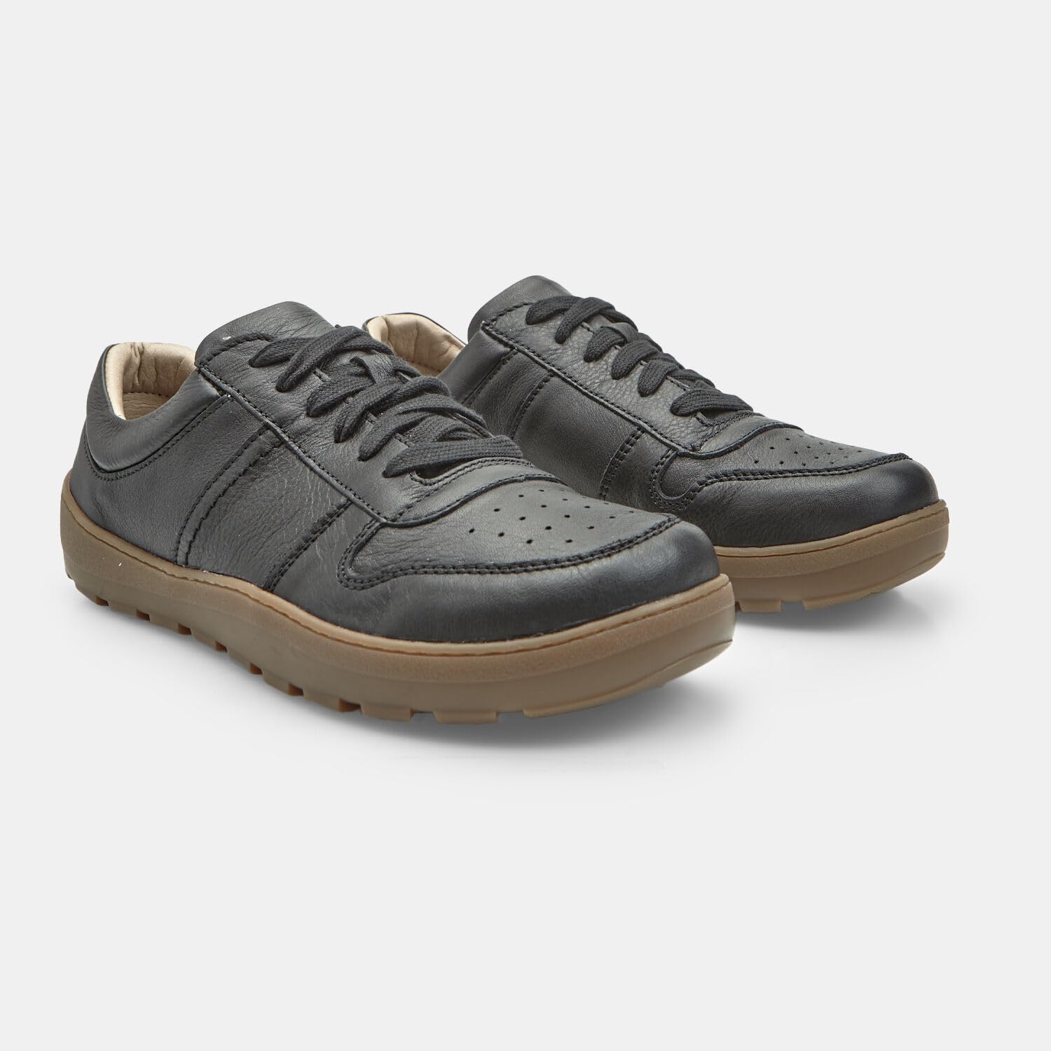 Bata Sneakers Barefoot sneakers cuir homme noir léger