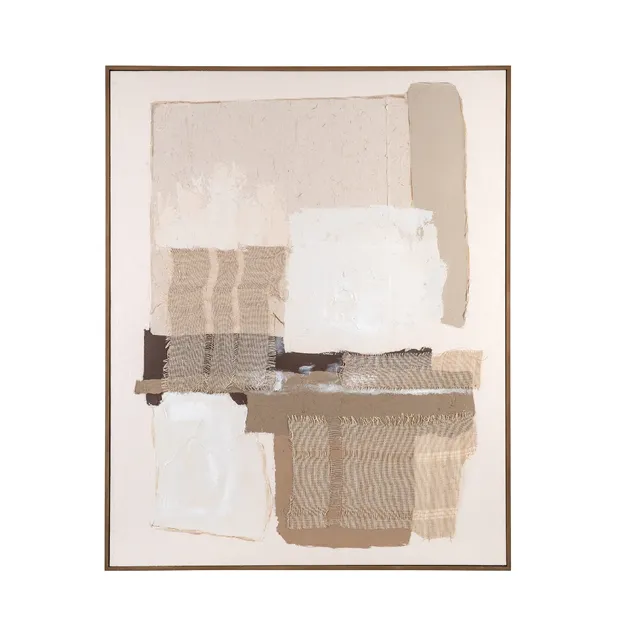Andrea House Barbados tableau abstrait neutre 80x100 cm