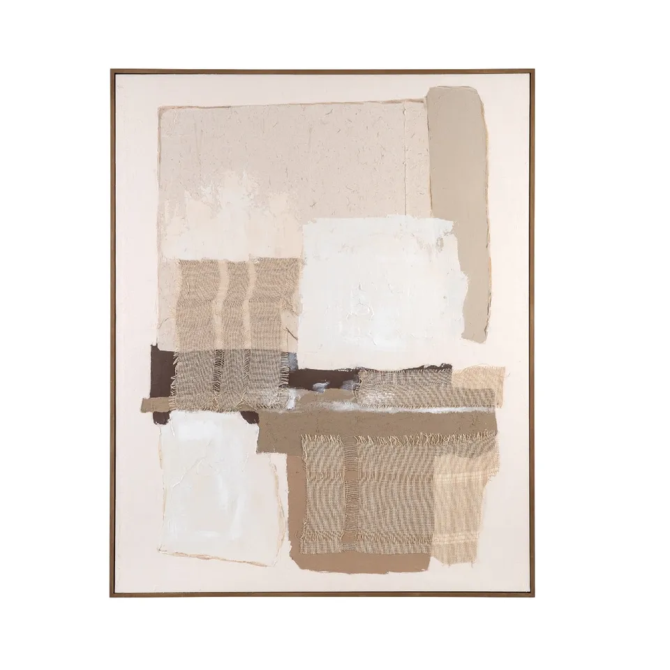 Andrea House Barbados tableau abstrait neutre 80x100 cm