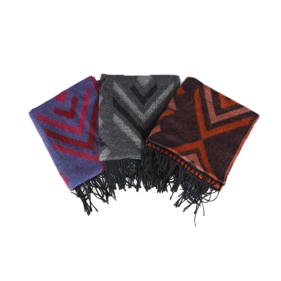 Bata Écharpe femme motifs foulard à franges