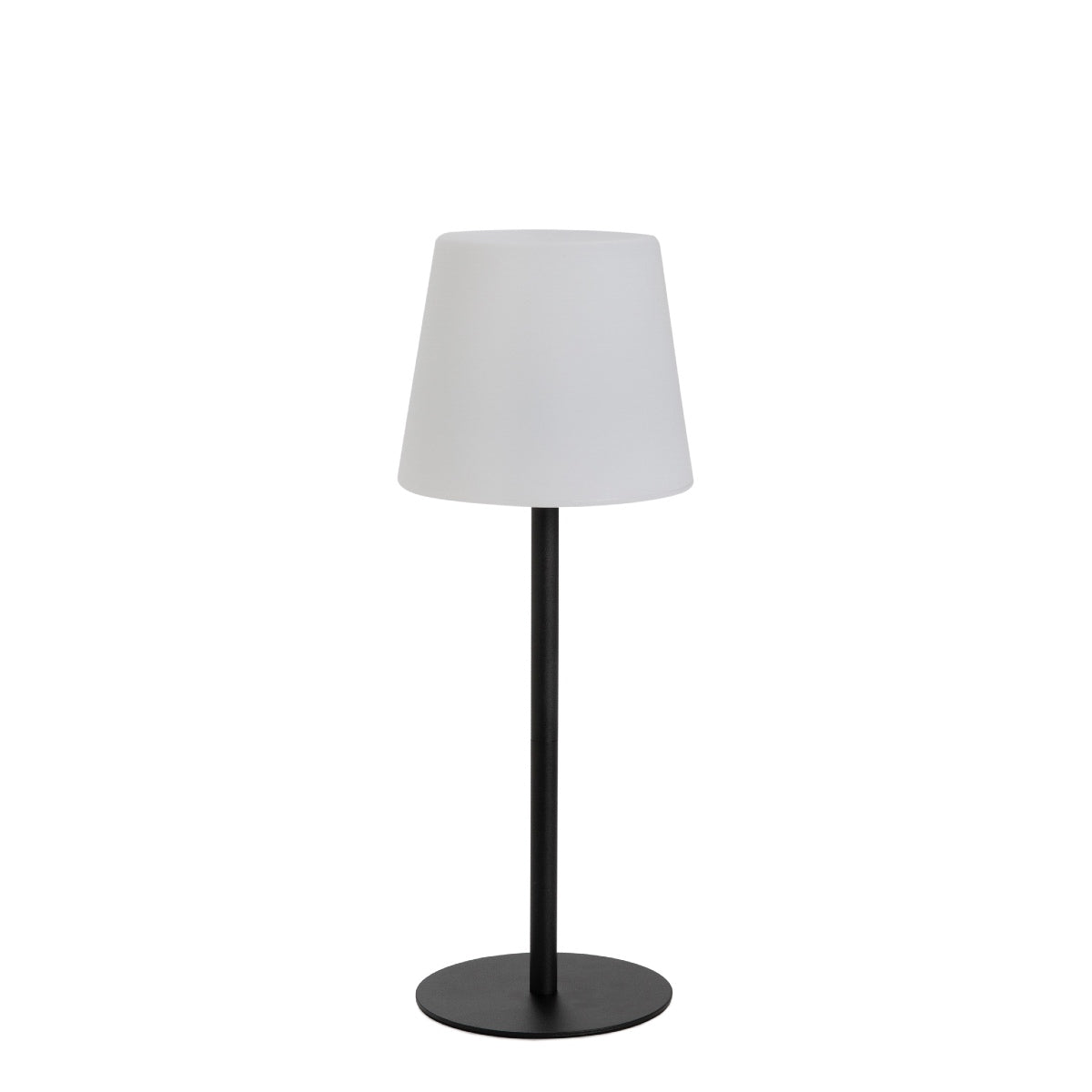 Andrea House lampe LED sans fil noire métal table chevet